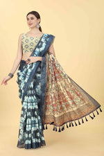 Soft Elegance Delight Saree-SZ-INDIGO-1424