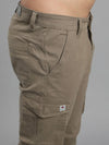 Solid Cargo Pants with 6 pockets-Beige-HC3013-30