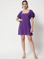 Purple Flare Dress