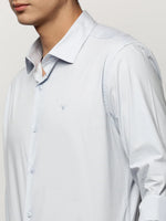 Men Blue Solid Shirt-LANCEPLAIN-229-Blue