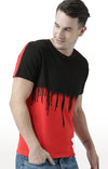 Huetrap Red Mens Short Sleeve Graphic Printed Tshirt-HT17MKGRARED00675