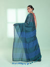 Teal  Cotton Saree With Sequine Work-MA59CT06540059