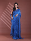 Sapphire Blue Pure Cotton Soft Saree With Sequined Work-MA59CT06510038