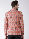 Hangup Men Standard Printed Men Formalwear-D425ButtonBlazer