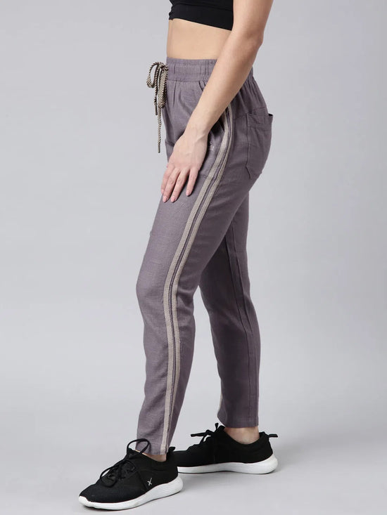 Women Solid Slim Fit Lavender Track Pant-AF-1614-Lavender