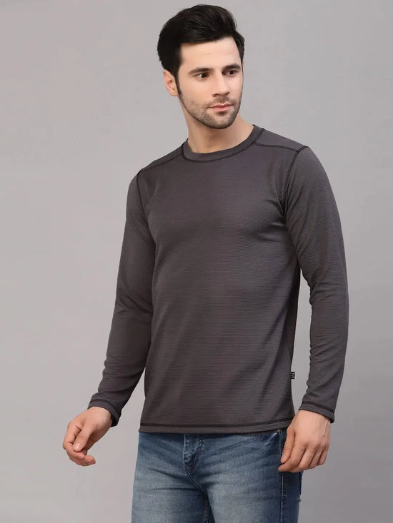 Rigo Poly Corduroy Round Neck T-Shirt-CT09221543-L