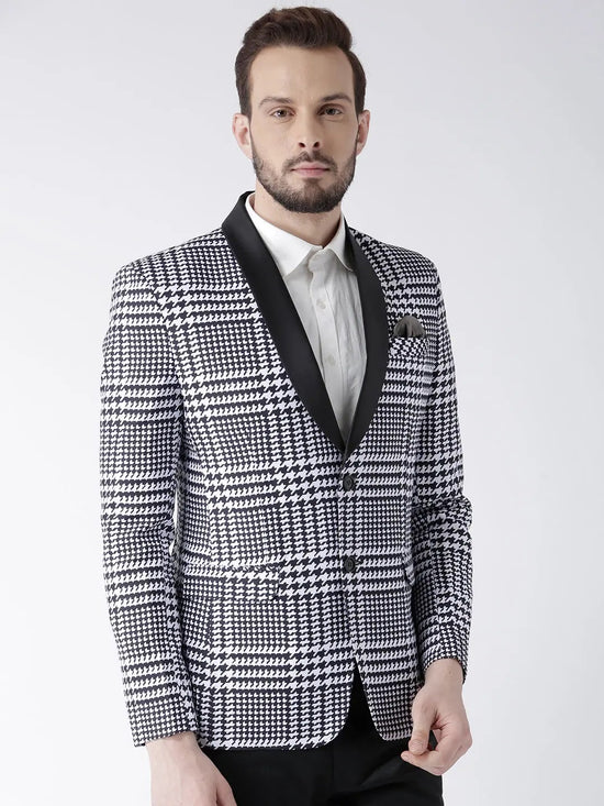 Hangup Men Standard Printed Men Formalwear-D27TuxedoBlazer