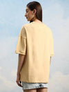 Dillinger Beige Graphic Oversized Drop shoulder T-shirt