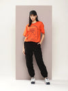 Dillinger Orange Graphic Oversized T-Shirt-WMNCR388ORG-XS