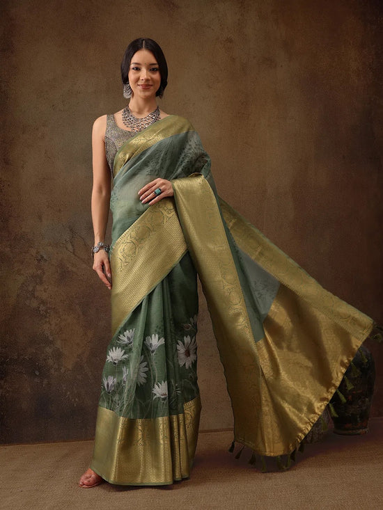 Nature’s Charm Splendor Saree-SZ-DGUMA-GN-2155