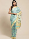 Green Printed Art Silk Saree-VSAR1228a-Standard