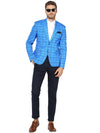 Hangup Men Standard Checkered Men Formalwear-D8CheckBlazer