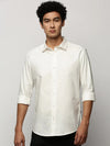 Men White Solid Shirt-FAVORPLAIN-200-White