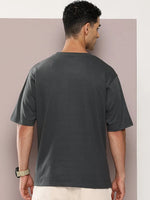 Dillinger Grey Graphic Oversized T-shirt-DLMOV273DKG-S