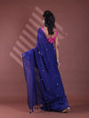 Blue Pure Cotton Soft Saree With Sequined Work-MA59CT06510032