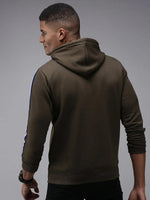 Men Green Solid Sweatshirt-OTSS-26-Olive