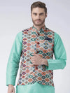 Hangup Men Standard Printed Men's Indian Wear-58APrintedNehru