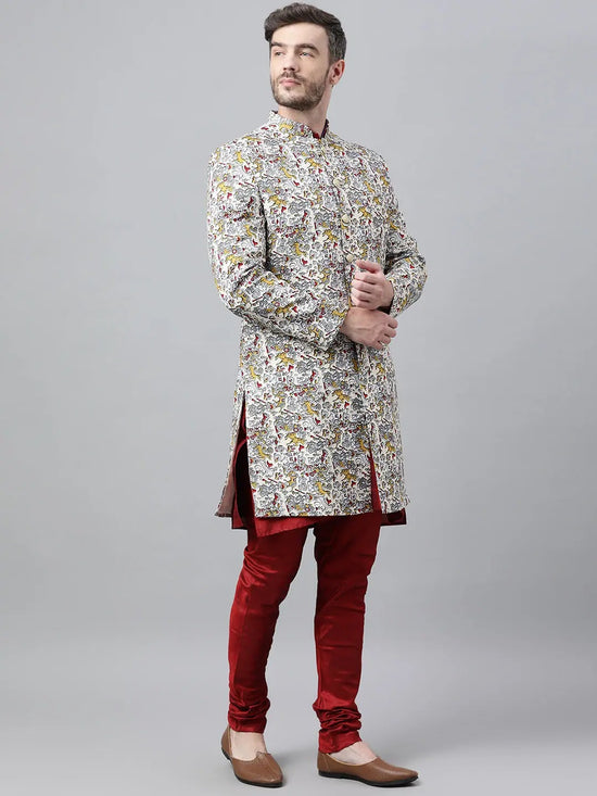 Hangup Men Standard Printed Men's Indian Wear-S77_Indo