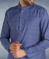 Hangup Men Standard Printed Men's Indian Wear-ST1011272_Blue_Lkurta