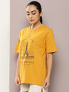 Dillinger Mustard Graphic Oversized T-Shirt-WMNCR508AWD-XS