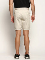 Men Beige Solid Shorts-ORBIT-7-Beige