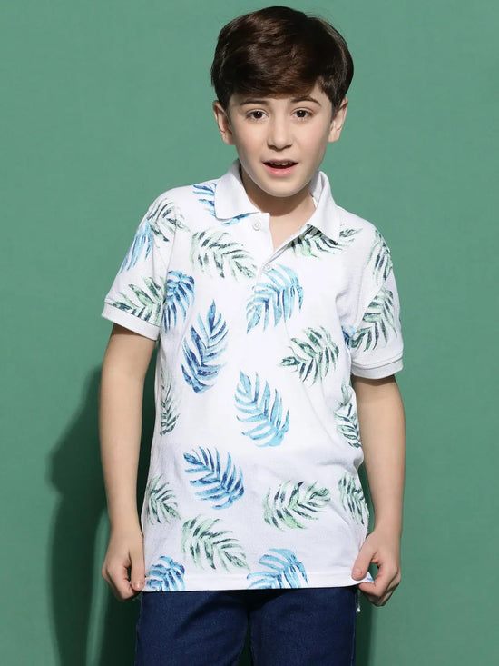 Lil Tomatoes Boys Cotton Polo T-shirt-GBT-S24-1402_WHITE_30