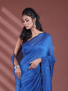 Sapphire Blue Pure Cotton Soft Saree With Sequined Work-MA59CT06510038