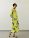 Navyaa Women's Viscose Floral Printed Straight Kurta Set With Palazzo-Me62 yellow dadam