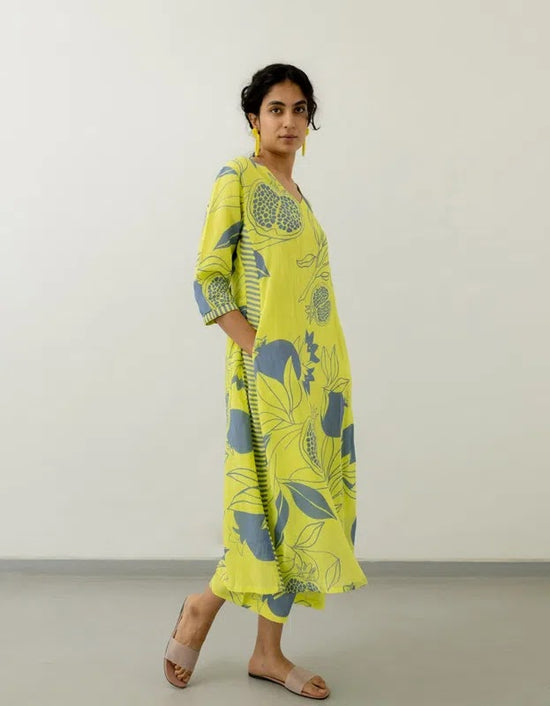 Navyaa Women's Viscose Floral Printed Straight Kurta Set With Palazzo-Me62 yellow dadam