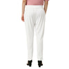 Smarty Pants Women's Cotton Lycra Ankle Length White Formal Trouser