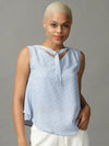 Women's Blue Printed Top-AE-10366-Blue