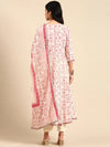 Women's Cream Printed Kurta Set-RF-1904-Cream