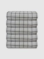 Athom Living Premium  Bath Towel 75 x 150 cm Pack of 5 Waffle Towel,Ultra Absorbent, Quick Dry, and Durable - Ideal for Spa, Gym, and Everyday Use, Grey color-ATZ-BT-7E-C5