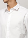 Men White Solid Shirt-FAVORPLAIN-208-White