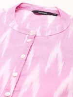 Women's Pink Solid Kurta Set-ON-591-Pink