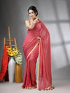 Salmon Pink Mul Cotton Soft Saree With Gota Patti Borders-MA62MCT33880009