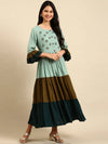 Women's Green Solid Anarkali Kurta-GW-1089-Seagreen