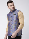 Hangup Men Standard Solid Men's Indian Wear-133AJacquardNehru