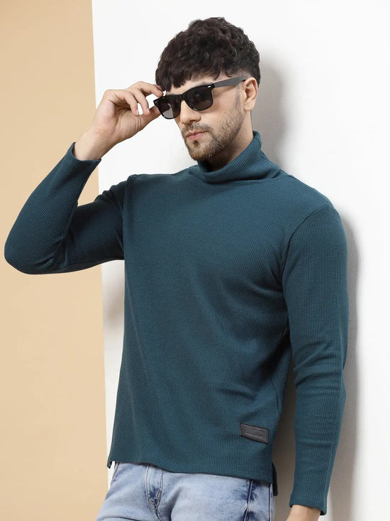 Rigo Turtleneck Waffle Tee-CT08231593-L