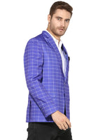 Hangup Men Standard Checkered Men Formalwear-D13CheckBlazer