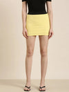 Women Yellow Solid Straight Skirt-BEC-30-Yellow