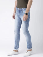 Hangup Men Slim Solid Jeans & Trousers-Jeans3Washing