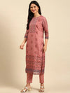 Women's Purple Printed Kurta Set-BCSK-1439-Mauve