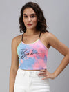 Women's Multi Typographic Crop Top-SH-909-Multi