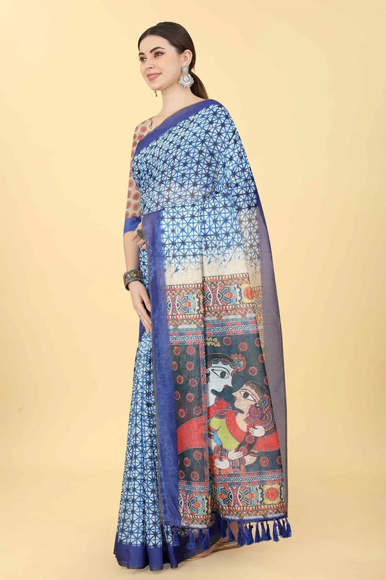 Garden Bliss Collection Saree-SZ-INDIGO-1411