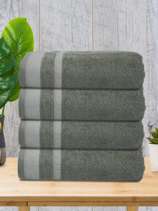 Athom Living Premium Cotton Bath Towel Pack of 4-PER-CCCC