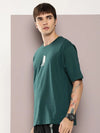 Dillinger Green Graphic Oversized T-shirt-DLMOV239BSM-S