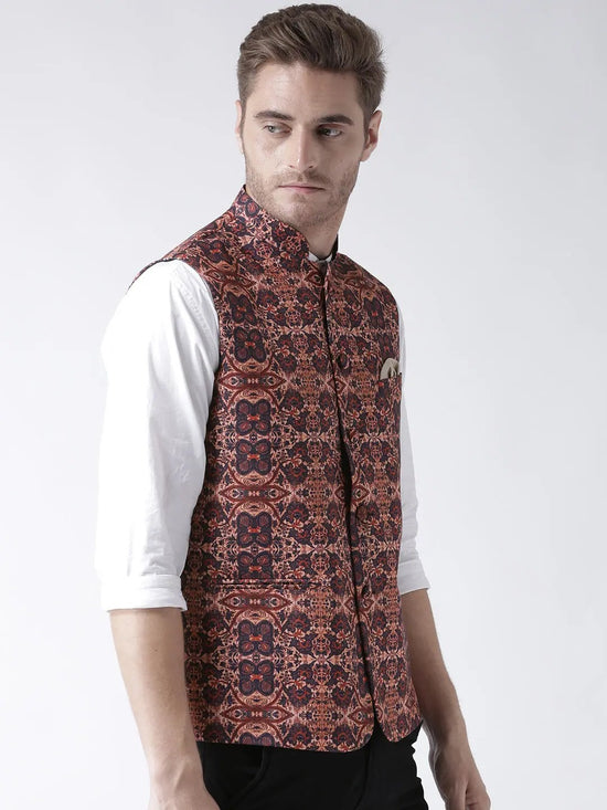 Hangup Men Standard Printed Men's Indian Wear-26APrintedNehru