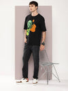 Dillinger Black Graphic Oversized T-shirt-DLMOV231BLK-S