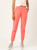 Cotton Terry Joggers in Peach